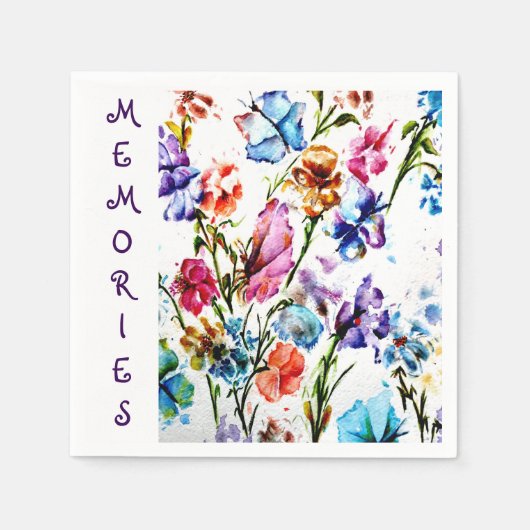 SERVIETTE EN PAPIER SOUVENIRS (Devant)