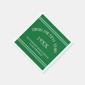 Serviette En Papier Souvenirs ! 50e classe Retrouvailles serviettes (Coin)