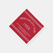 Serviette En Papier Souvenirs ! 50e Réunion de classe (Coin)