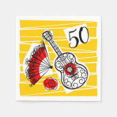 Serviette En Papier Souvenirs espagnols 50 Age papier serviette (Devant)