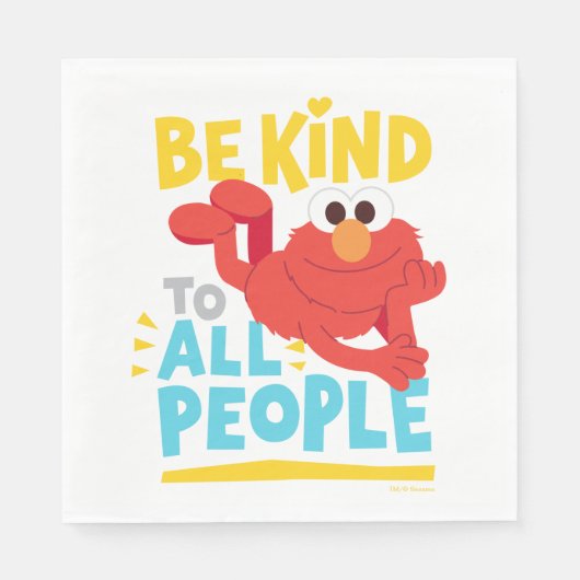 Serviette En Papier Soyez Gentils Avec Tous Les Gens (Devant)