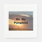 Serviette En Papier Soyez Mon Citrouille ! (Devant)