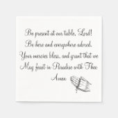 Serviette En Papier Soyez Présents À Notre Table Lord (Devant)