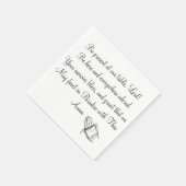 Serviette En Papier Soyez Présents À Notre Table Lord (Coin)