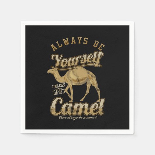 Serviette En Papier Soyez Toujours Bactérien Camels Humps Désert Et (Devant)