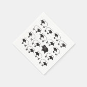 Serviette En Papier Soyez toujours Ewe Noir Mouton (Coin)
