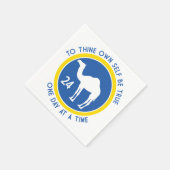 Serviette En Papier Soyez Vrai Avec Vous-Même | Devise de Réadaptation (Coin)