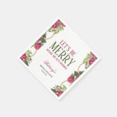 Serviette En Papier Soyons Joyeux Noël Invitation à la douche nuptiale (Coin)