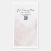 Serviette En Papier Spa de salon de cristaux rose pâle (Devant)