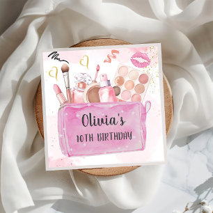 Serviette En Papier Spa fêtrement fille glam maquillage Anniversaire s