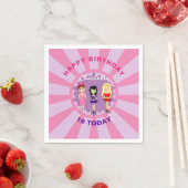 Serviette En Papier Spa Pamper Girly Kids mignonne Bonne fête d'annive (En situation)