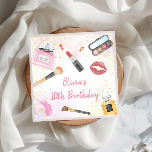 Serviette En Papier Spa Party Glam Girl Maquillage Anniversaire servie