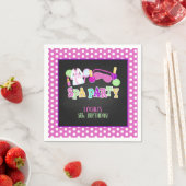 Serviette En Papier Spa Party Napkin - Personnalisé (En situation)