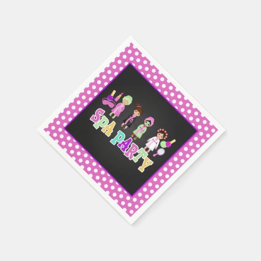 Serviette En Papier Spa Party Napkin - Personnes (Coin)