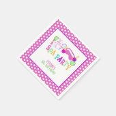 Serviette En Papier Spa Party Napkin - WH - Personnalisé (Coin)