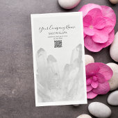 Serviette En Papier Spa salon de cristaux noirs et blancs