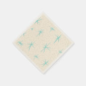 Serviette En Papier Space Age Turquoise Starburbs Papier Napkin (Coin)