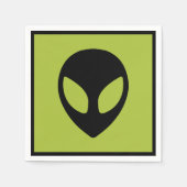 Serviette En Papier Space Alien Sci Fi Extraterrestrial Cocktail (Devant)