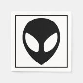 Serviette En Papier Space Alien Sci Fi Extraterrestrial Cocktail (Devant)