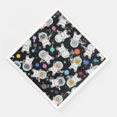 Serviette En Papier Space Kittens Chat Astronaut Motif mignon (Coin)