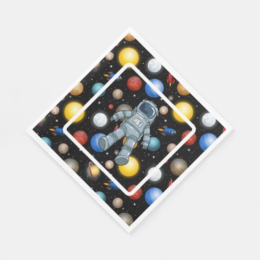 Serviette En Papier Space Party  (Coin)