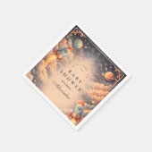 Serviette En Papier Space Rocket Clouds Baby Shower (Coin)