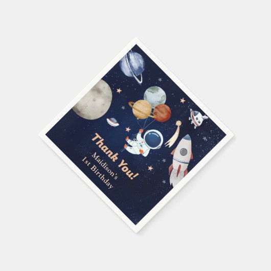 Serviette En Papier Space Rocket Planètes Papier Plaques (Coin)