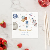 Serviette En Papier Space Rocket Planètes Papier Plaques (En situation)