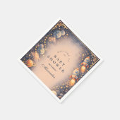 Serviette En Papier Space Rockets Stars Baby Shower (Coin)