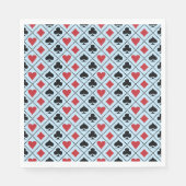 Serviette En Papier Spade, diamond, heart &club playing card pattern (Devant)