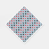 Serviette En Papier Spade, diamond, heart &club playing card pattern (Coin)