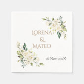 Serviette En Papier Spanish Boho Wedding Napkins (Devant)
