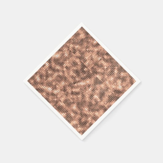 Serviette En Papier Sparkle Gold Luxe Sparkle Girly Sequins Party (Coin)