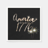 Serviette En Papier Sparkler 4 juillet (Devant)