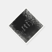 Serviette En Papier Sparkling Spiderwebs Halloween Party (Coin)