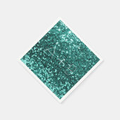 Serviette En Papier Sparkly Aqua Turquoise Mint Sequin Sparkly Parties (Coin)