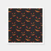 Serviette En Papier Sparkly Jack O'Lantern face motif Halloween (Devant)