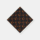 Serviette En Papier Sparkly Jack O'Lantern face motif Halloween (Coin)