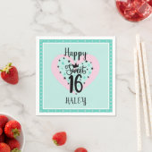 Serviette En Papier Special Sweet 16 Birthday Party (En situation)