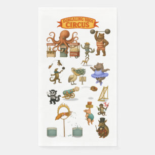 Serviette En Papier Spectacles du cirque Dingaling Bros