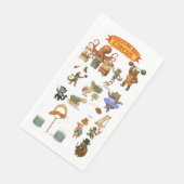 Serviette En Papier Spectacles du cirque Dingaling Bros (Coin)
