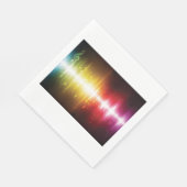 Serviette En Papier Spectre musical Soundwave Vibrant Audio Visualizer (Coin)