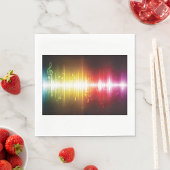 Serviette En Papier Spectre musical Soundwave Vibrant Audio Visualizer