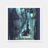 Serviette En Papier Spectre Sur Les Marches (Devant)