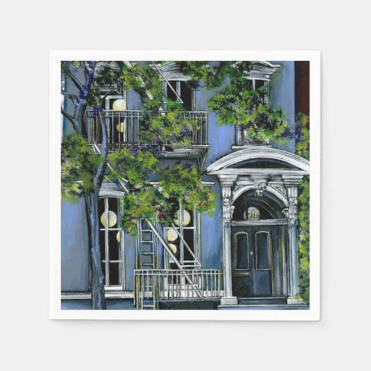 Serviette En Papier Sphère lumineuse de l'intérieur, New York (Devant)