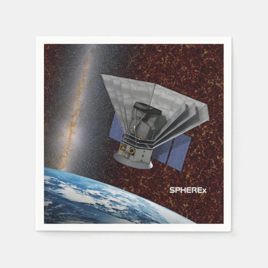 Serviette En Papier SPHEREx Chasseur Galaxy Spacecraft (Devant)