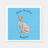 Serviette En Papier Sphynx cat (Devant)