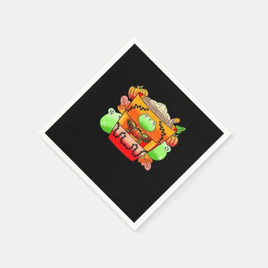 Serviette En Papier Spice Citrouille crémeuse Latte Saison (Coin)
