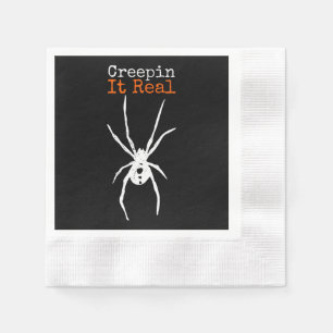 Serviette En Papier Spider G Drôle Costume Halloween - Creepin It Real