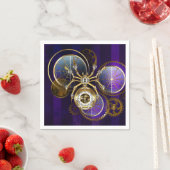 Serviette En Papier Spider Steampunk sur Arrière - plan pourpre (En situation)
